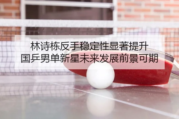 林诗栋反手稳定性显著提升 国乒男单新星未来发展前景可期